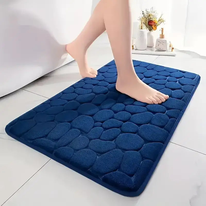 Tapete para banheiro antiderrapante absorvente e macio 60x40cm