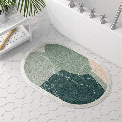 Abstract Non-Slip Bathroom Mat – Safety, Comfort & Modern Design