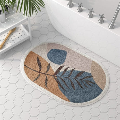 Abstract Non-Slip Bathroom Mat – Safety, Comfort & Modern Design