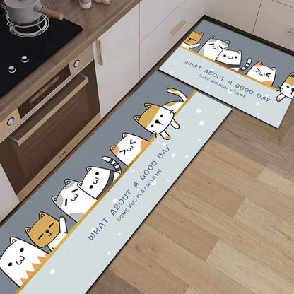 Animal Collection Anti-Slip Kitchen Mat Set – Durable Comfort for Home Cooking