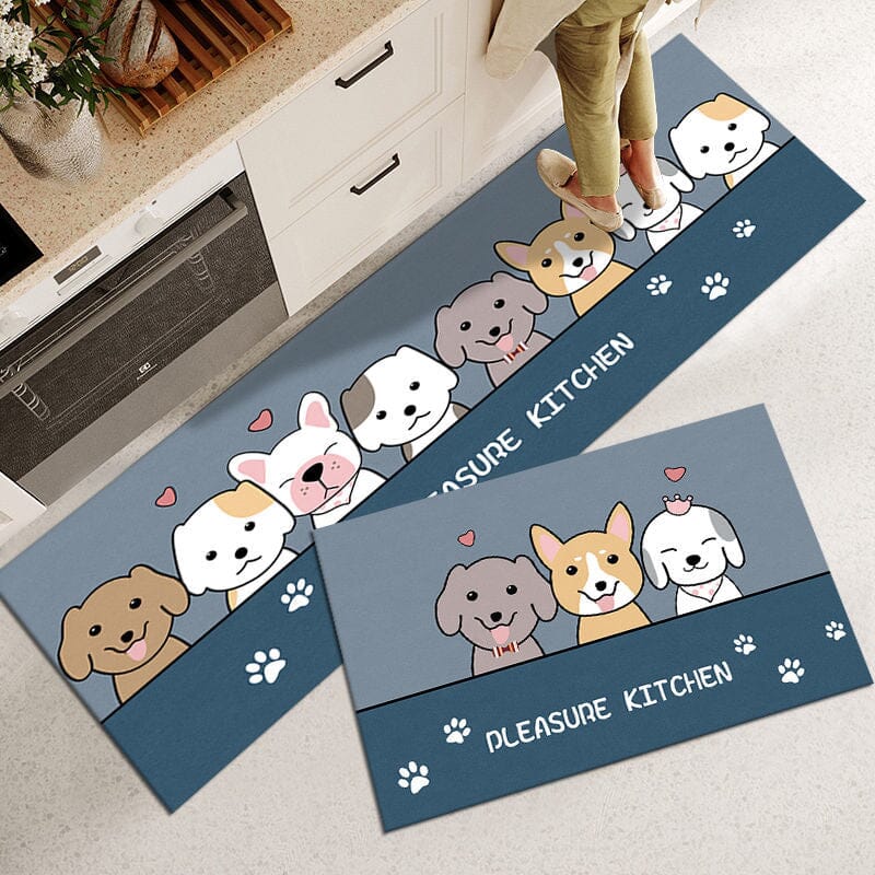 Animal Collection Anti-Slip Kitchen Mat Set – Durable Comfort for Home Cooking