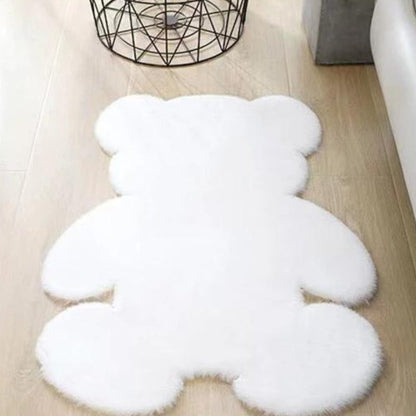Plush Bear-Shaped Rug – Cute Decorative Carpet for Kids Bedrooms, Playrooms & Nursery Floors
