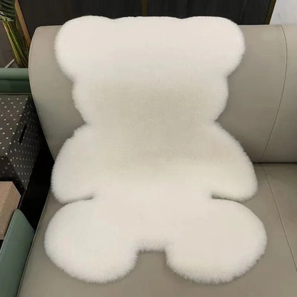 Plush Bear-Shaped Rug – Cute Decorative Carpet for Kids Bedrooms, Playrooms & Nursery Floors