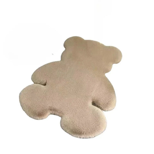 Plush Bear-Shaped Rug – Cute Decorative Carpet for Kids Bedrooms, Playrooms & Nursery Floors