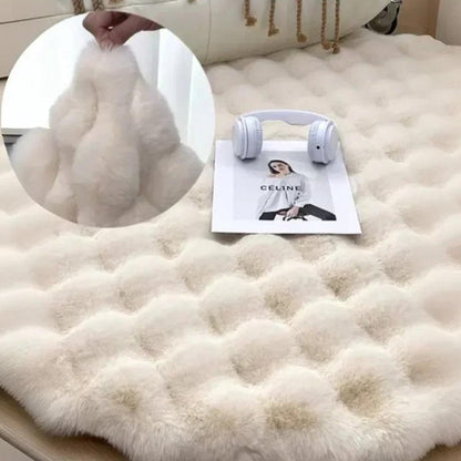 Plush High-Pile Round Rug – Cozy Fluffy Decorative Carpet for Bedroom, Living Room & Home Decor