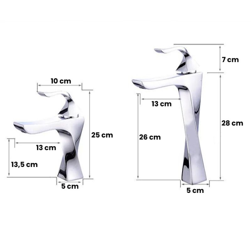 Daria Single-Handle Bathroom Faucet – Modern Mixer Tap for Bathroom Sink