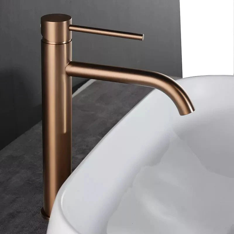 Tatyana Tall Single Handle Bathroom Faucet — Modern Brass Tap for Luxury Bathrooms