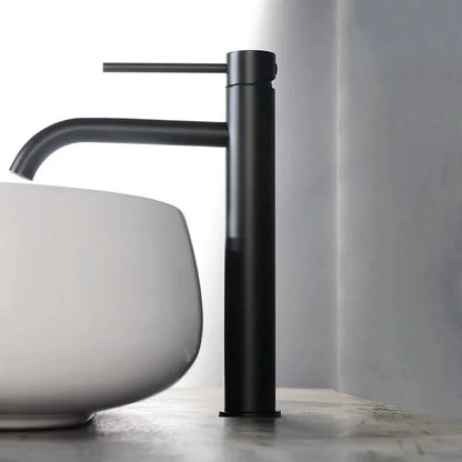 Tatyana Tall Single Handle Bathroom Faucet — Modern Brass Tap for Luxury Bathrooms