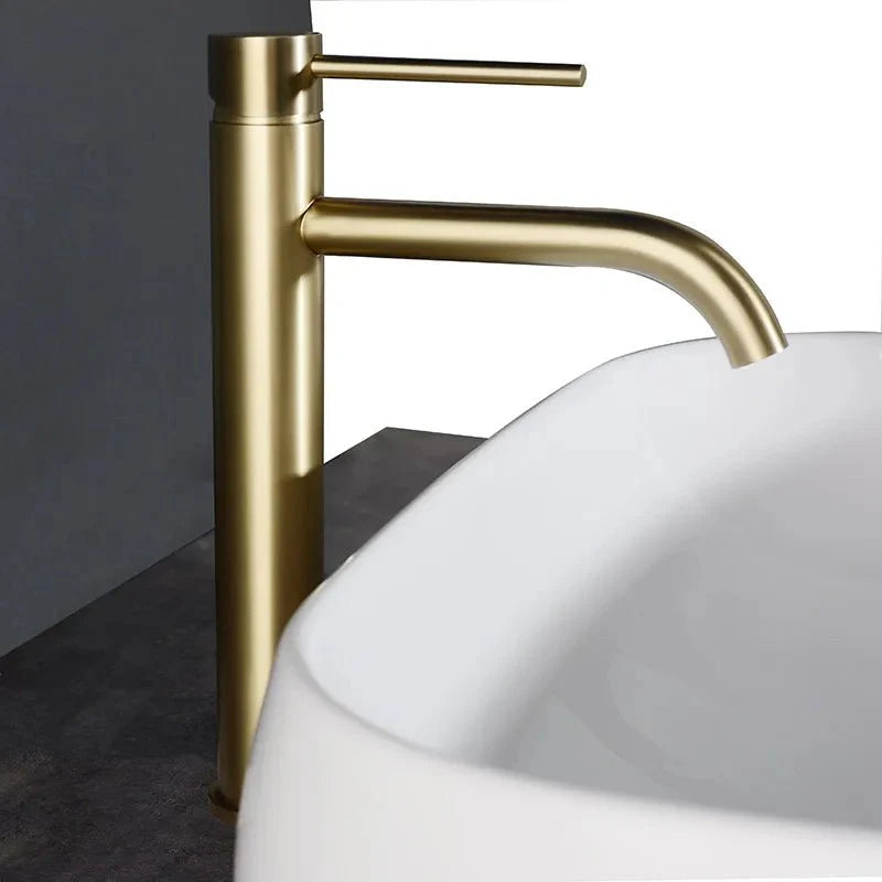 Tatyana Tall Single Handle Bathroom Faucet — Modern Brass Tap for Luxury Bathrooms