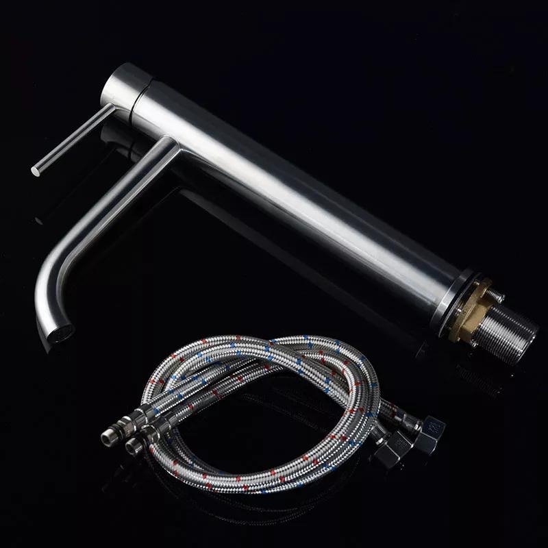 Tatyana Tall Single Handle Bathroom Faucet — Modern Brass Tap for Luxury Bathrooms