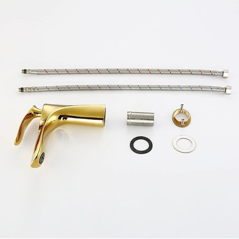 Irina Single Lever Bathroom Faucet – Modern Chrome Mixer Tap for Sink, Durable & Easy Installation