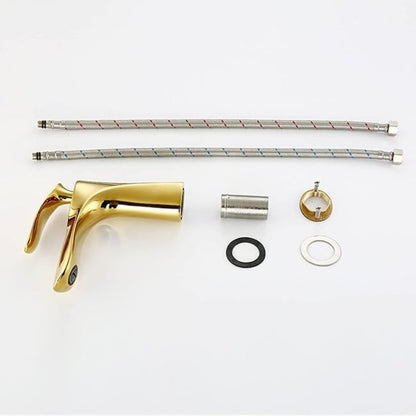 Irina Single Lever Bathroom Faucet – Modern Chrome Mixer Tap for Sink, Durable & Easy Installation