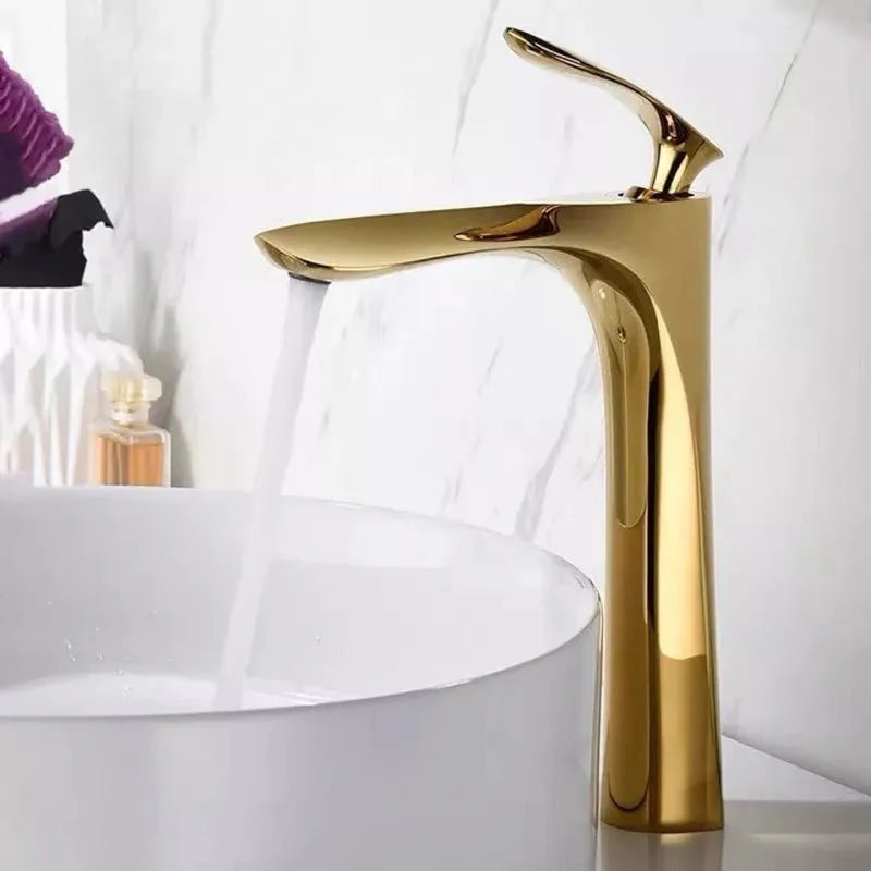 Irina Single Lever Bathroom Faucet – Modern Chrome Mixer Tap for Sink, Durable & Easy Installation