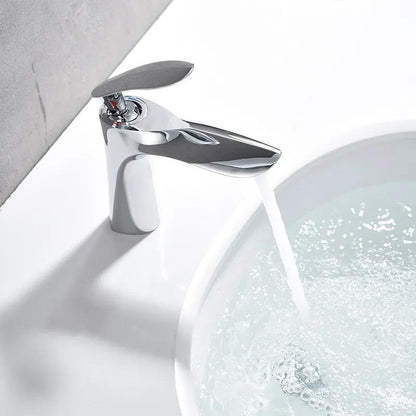 Irina Single Lever Bathroom Faucet – Modern Chrome Mixer Tap for Sink, Durable & Easy Installation