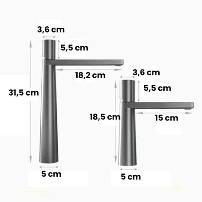 Natalia Single-Handle Bathroom Faucet – Modern Designer Tap for Bathroom Sink
