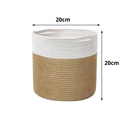 Decorative Fabric Plant Pot – Cotton Rope